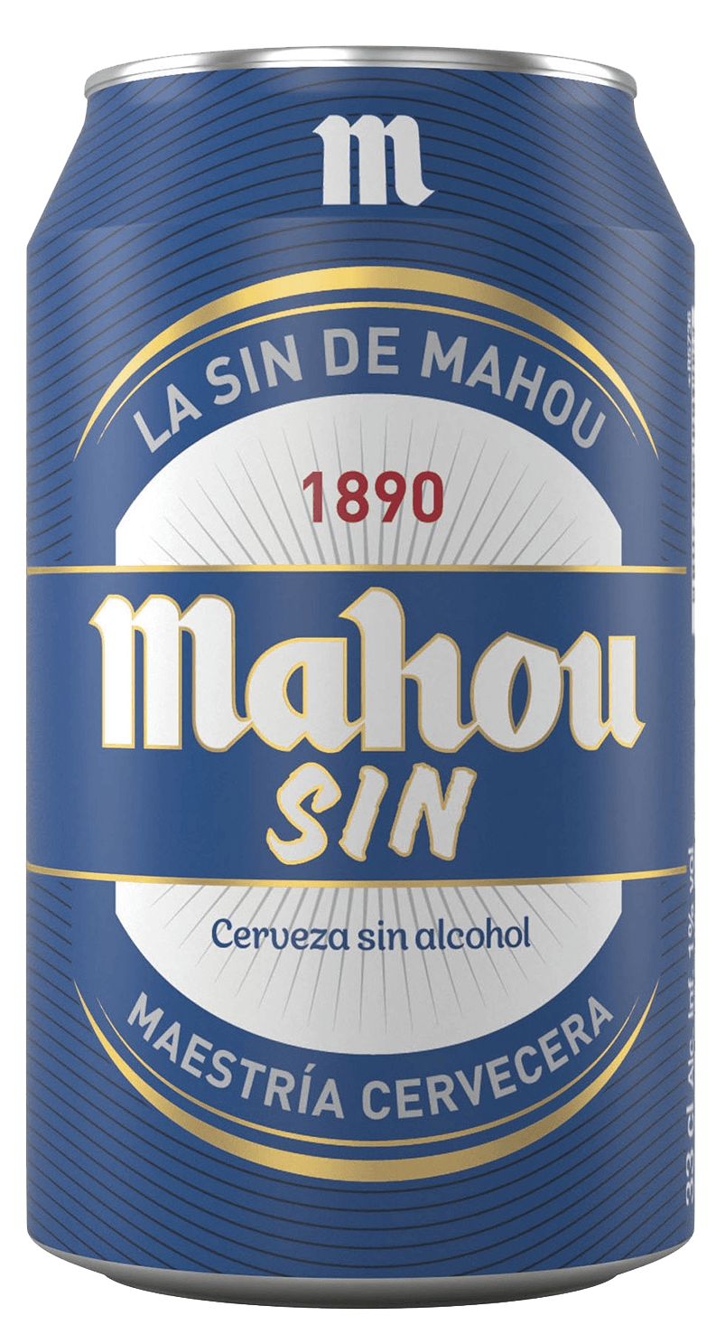 Cerveza Mahou Sin Lata caja de 24 latas de 33 cl Precio sin IVA 8.45€