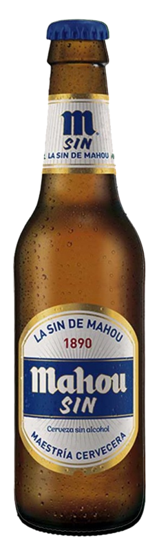 Cerveza Mahou Sin Botellin   caja de 24 botellin de 25 cl Precio sin IVA 8.88 €