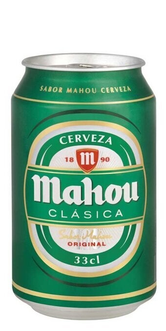 Cerveza Mahou Clasica caja de 24 latas de 33 cl Precio sin IVA 9.40 €