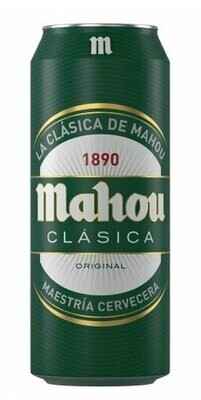 Cerveza Mahou Clasica caja de 24 latas de 50 cl Precio sin IVA 12.99€