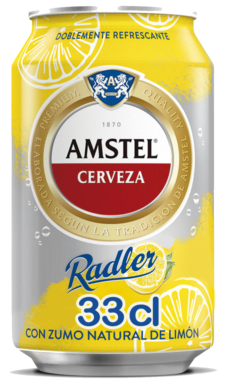 Cerveza con Limon Amstel Radler caja de 24 latas de 33 cl Precio sin IVA 10.20€