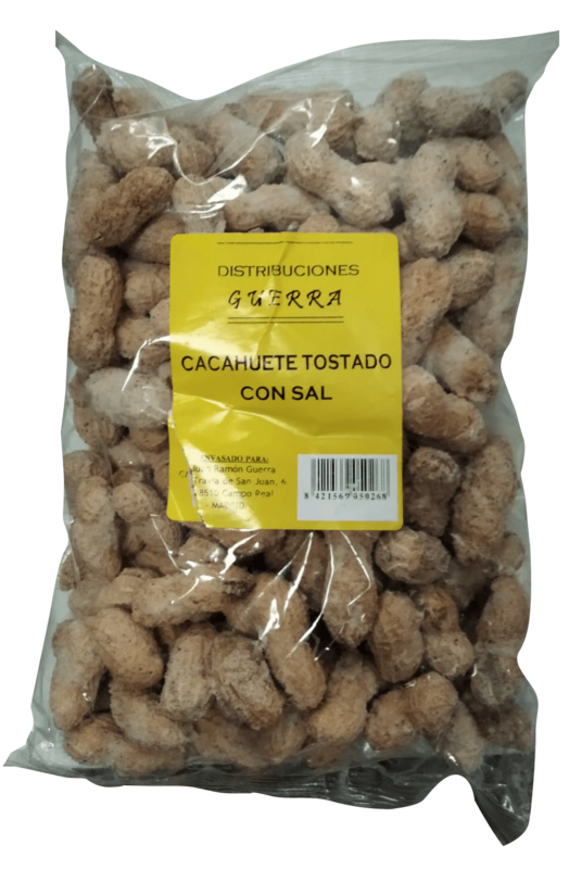 Cacahuetes cascara con   Sal  Bolsa de  3 Kg Precio sin IVA 9.70€