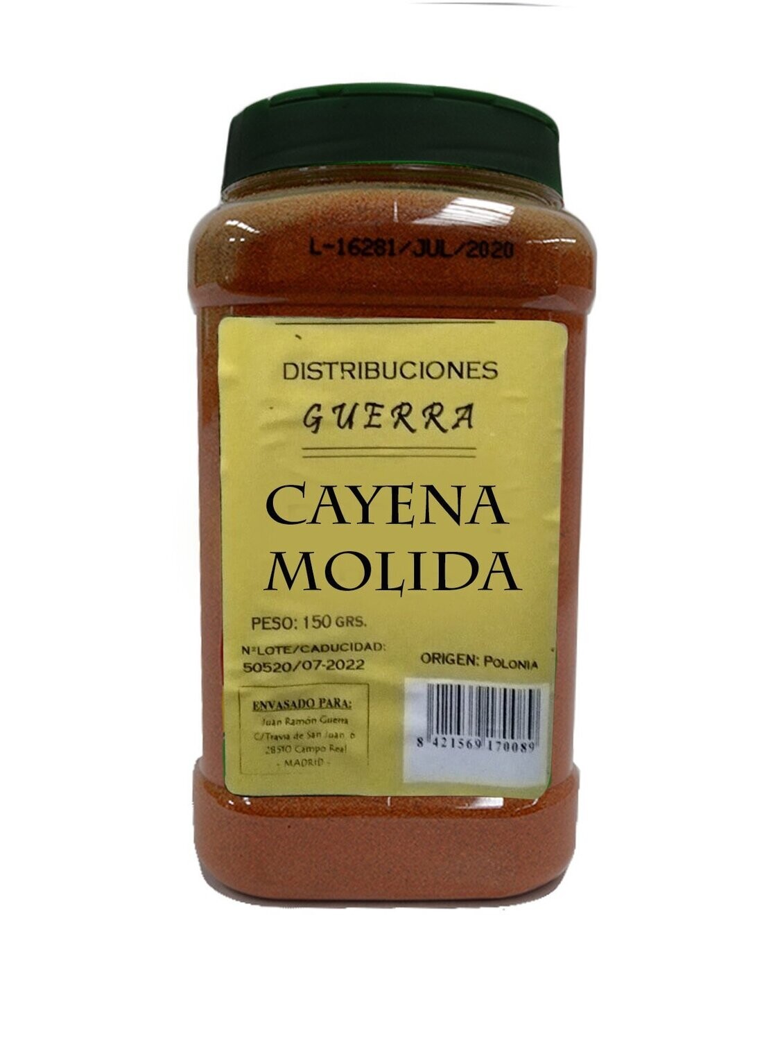 Cayena Molida , Bote Hosteleria Precio Sin IVA 5,70€