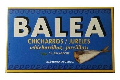 Chicharros en escabeche lata pequeña balea