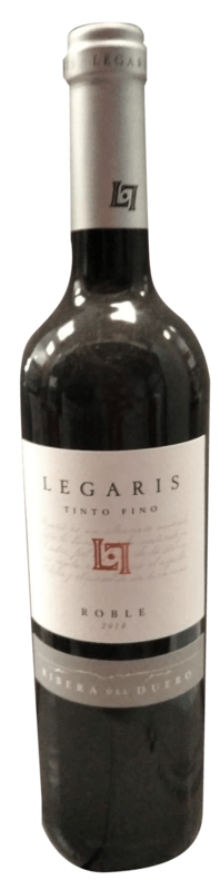 Vino Tinto Ribera del Duero Legaris Roble 75 cl Precio sin IVA 5.85  €