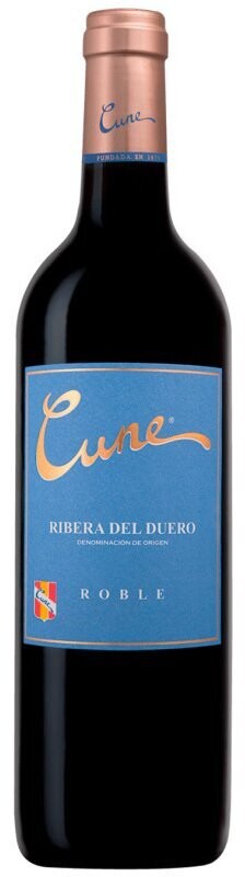 Vino Ribera del Duero Cune Roble botella 75cl Precio sin IVA 4.99 €