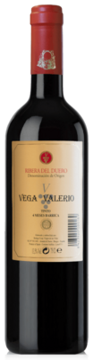 Vino Ribera del Duero Vega Valerio 75 cl Precio sin IVA 2.75€