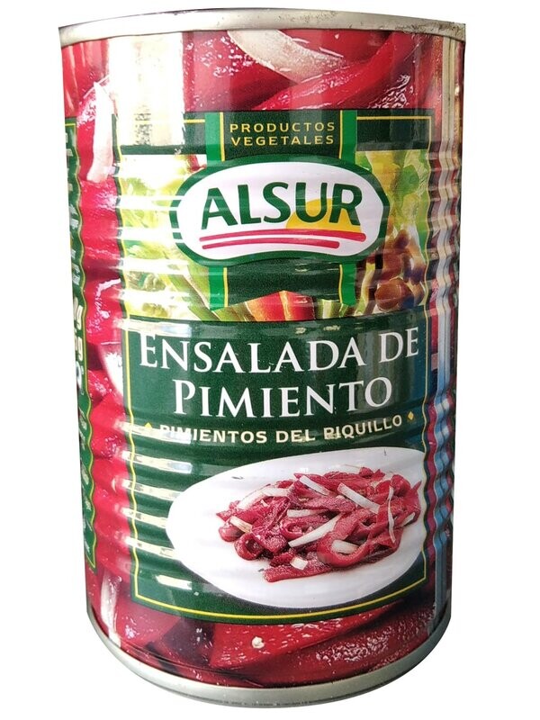 Ensalada de pimineto con cebolla  alsur bote de  410gr Precio sin IVA 3.20 €