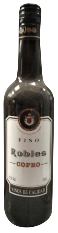 Vino Fino Copeo Robles botella 75 cl  Precio sin IVA 2.73 €
