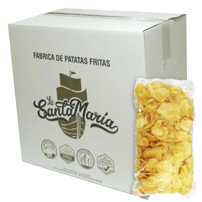 Patatas Fritas Santa Maria caja  de 2 Kg (4 bolsas de 500 gramos) Precio sin IVA 9.10 €
