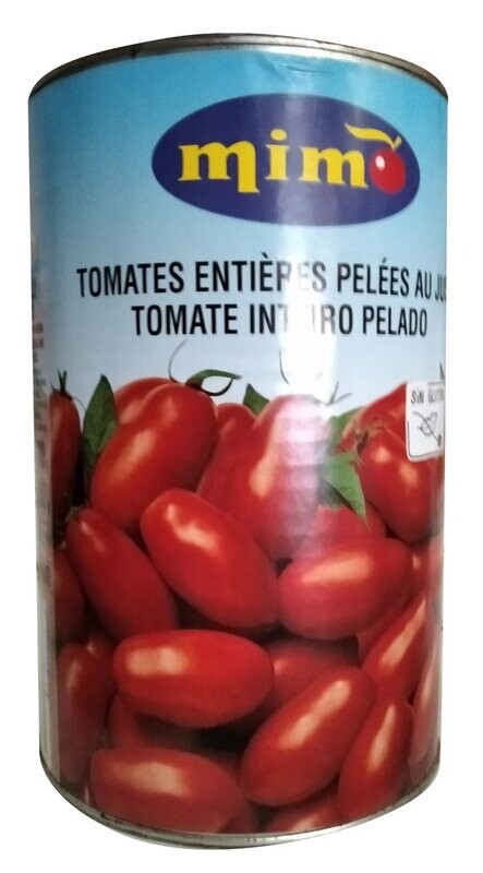 Tomate Entero Pelado Bote de  5 kg Precio sin IVA 3,99€