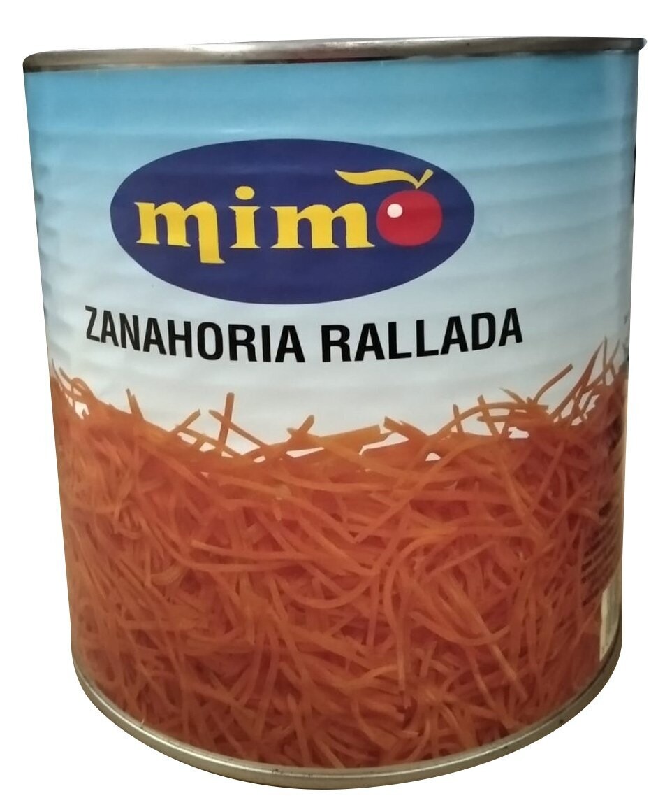 Zanahoria Rallada bote de 3kg Precio sin IVA 2,99 €