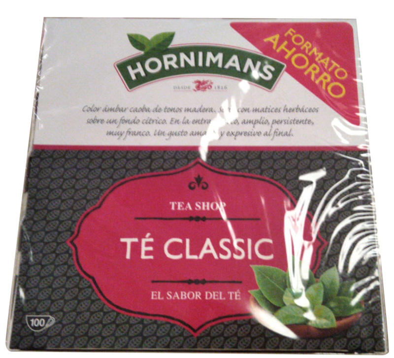 Te clasico Hornimans caja de  100 sobres Precio sin IVA 5.55 €