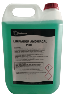 Limpiador Amoniacal Pino garrafa de 5 ltr Precio Sin IVA 4,45€