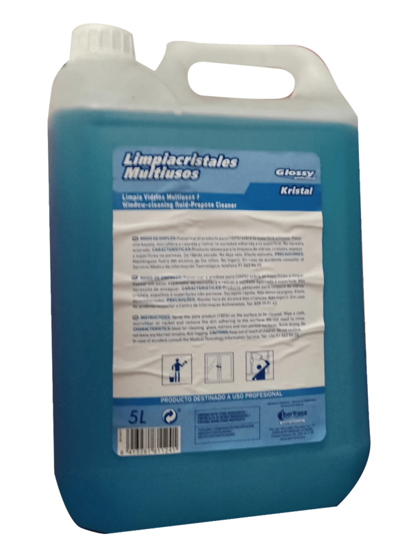 Limpiacristales multiusos  garrafa de  5 ltr Precio Sin IVA 4,95€