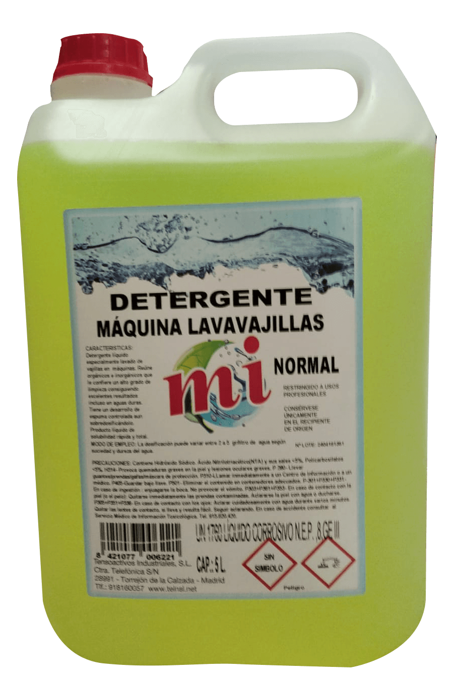 Lavavajillas Maquina industrial gasrrafa 5 Ltr Precio Sin IVA 6,55€