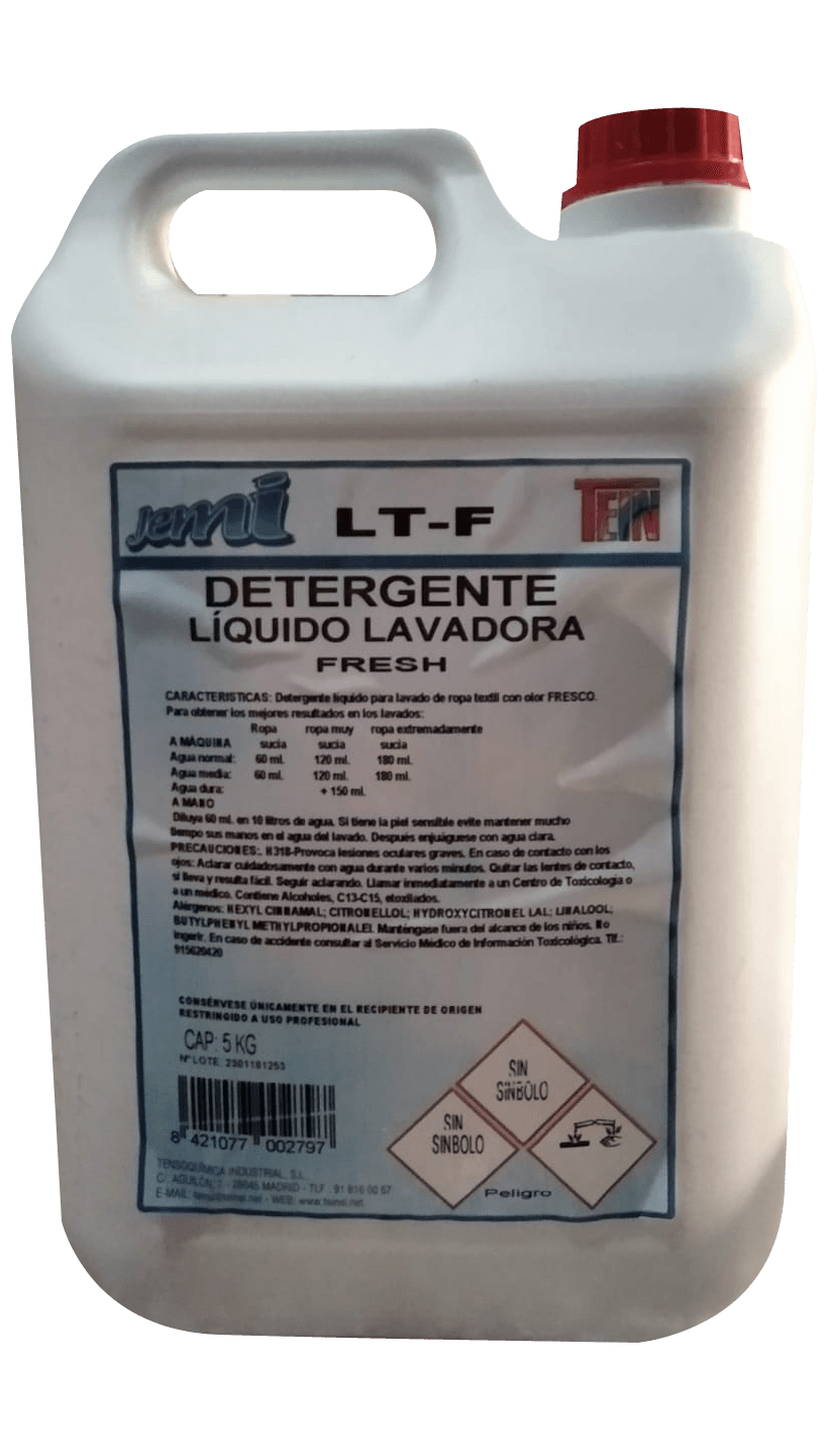 Detergente Líquido Lavadora (5 Kg)