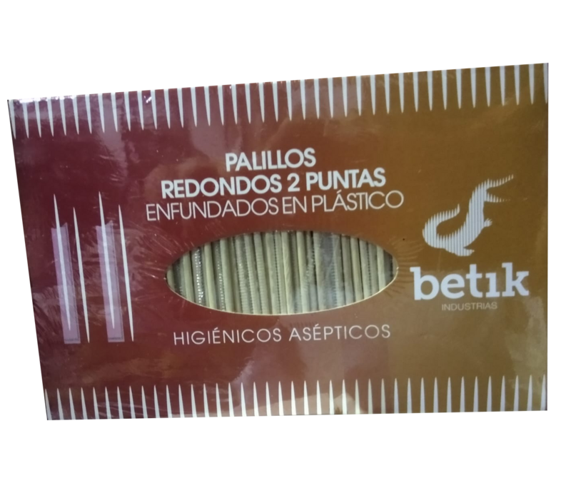 Palillos Redondos Enfundados cj 1000 unds Precio Sin IVA 2,49€