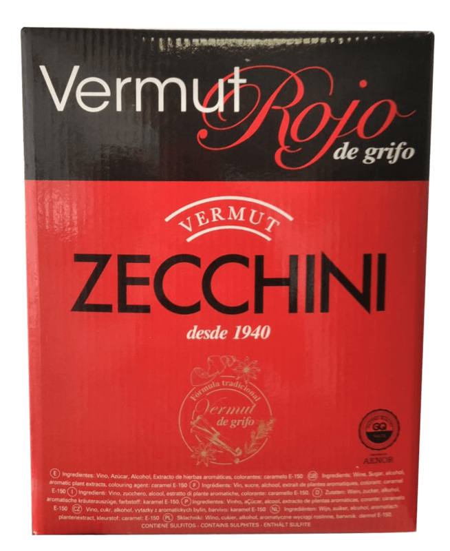 Vermouth Bag In Box 3 Ltr zechini Precio sin IVA 10,30€