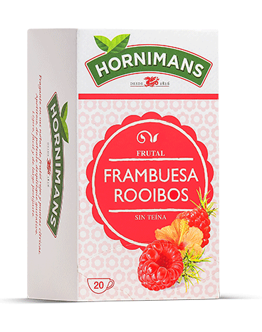 Infusion Hornimans Roibos Frutos Rojos sin teina caja de 20 sobres Precio sin IVA 2,85 €