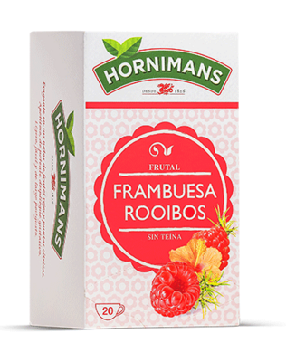Infusion Hornimans Roibos Frutos Rojos sin teina caja de 20 sobres Precio sin IVA 2,49€