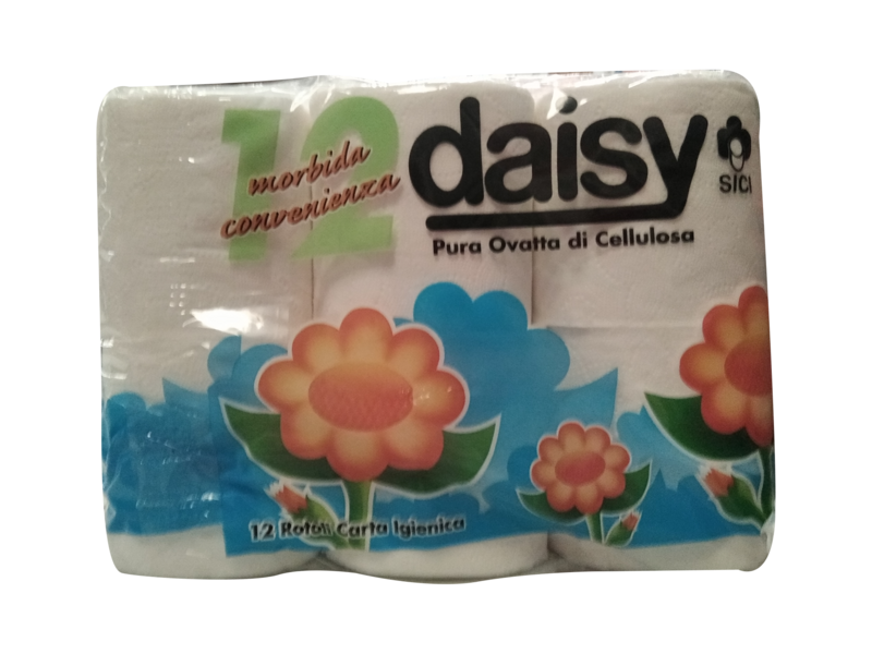 Papel higienico casa daisy paquete de  12 rollos Precio Sin IVA 2,91 €