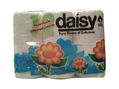 Papel higienico casa daisy paquete de 12 rollos Precio Sin IVA 2,91 €