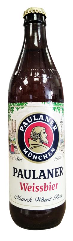 Cerveza rubia Paulaner Weissbier  50 cl. Caja de 24 uni