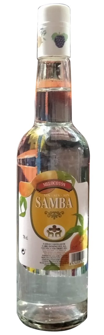 Licor de Melocoton Samba sin alcohol 70 cl Precio sin IVA 2,29€