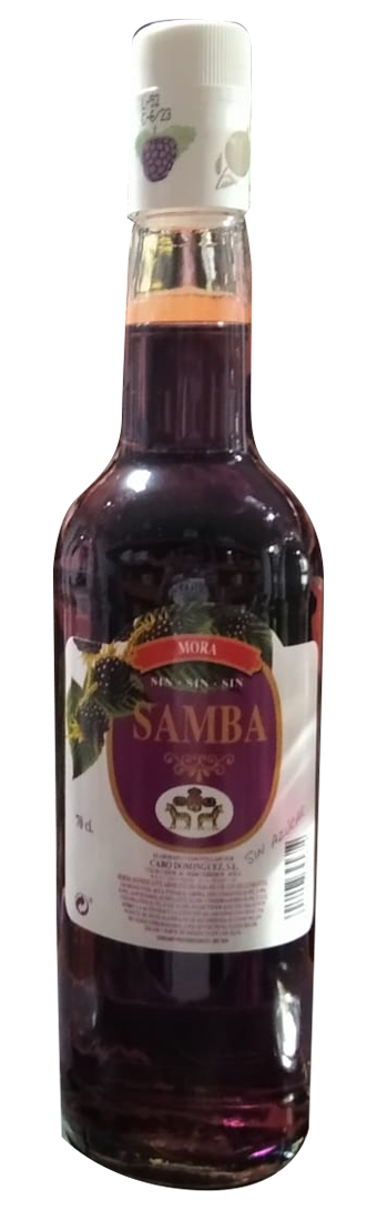 Licor de Mora Samba sin alcohol 70 cl Precio sin IVA 2,29€