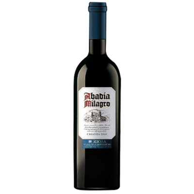 Vino Rioja Crianza Abadia milagro 75 cl Precio sin IVA 2.99€