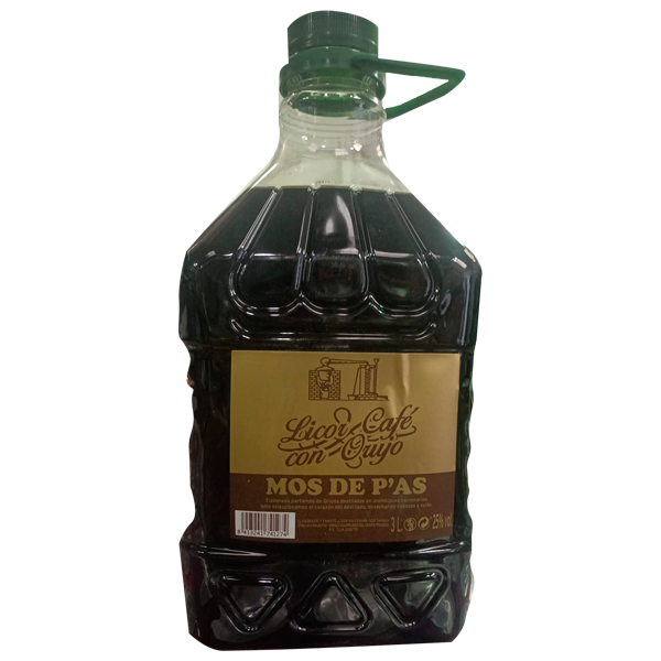Licor Cafe Mo de Pas 3 Ltr Precio sin iva 14.95  €