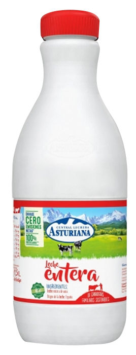 Leche Asturiana Hosteleria caja de 6 botellas de 1,5 ltr Precio sin IVA 10.60 €
