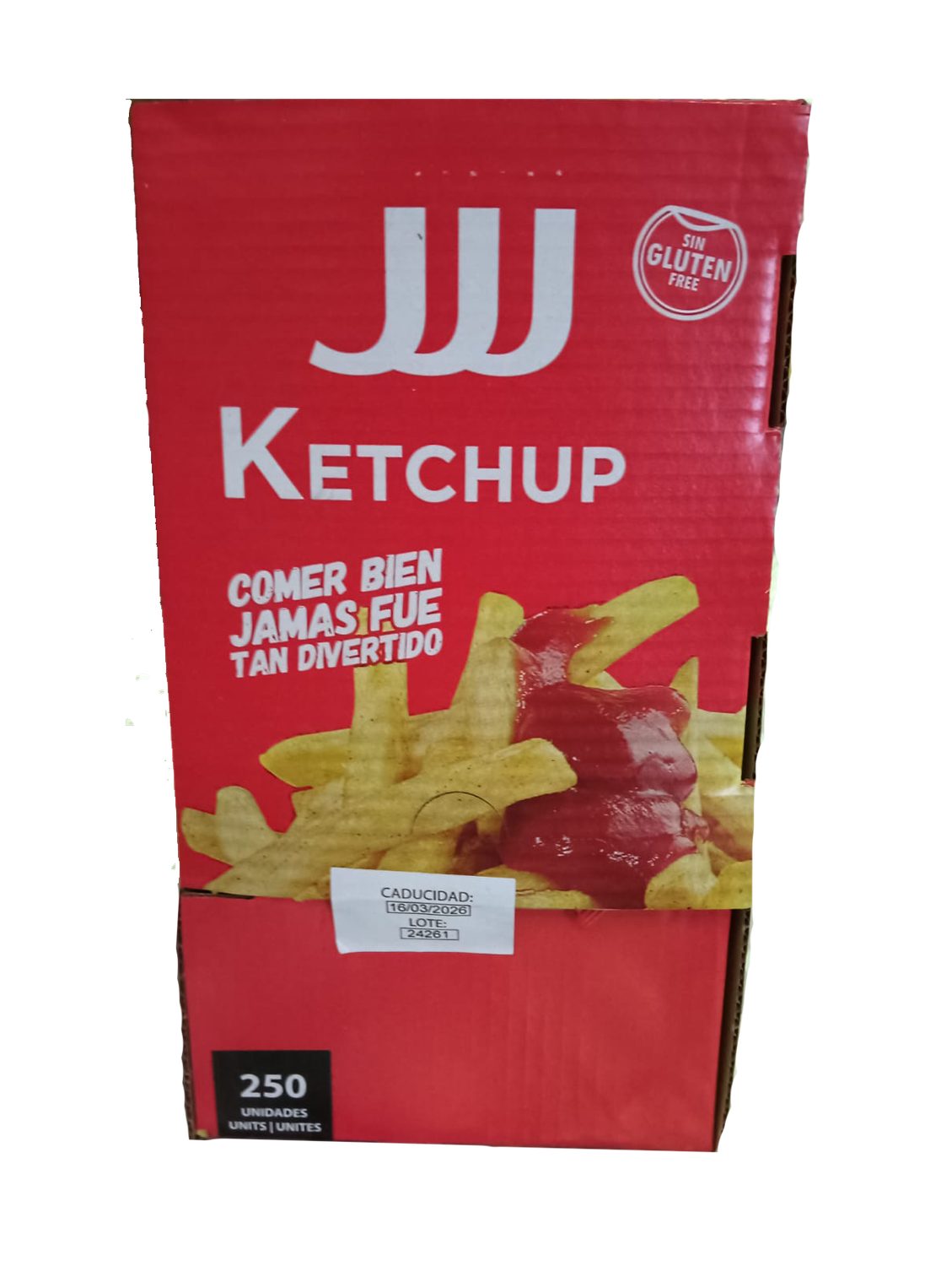 Kepchup  sobres  caja de 250  sobres Precio Sin IVA 8,35 €