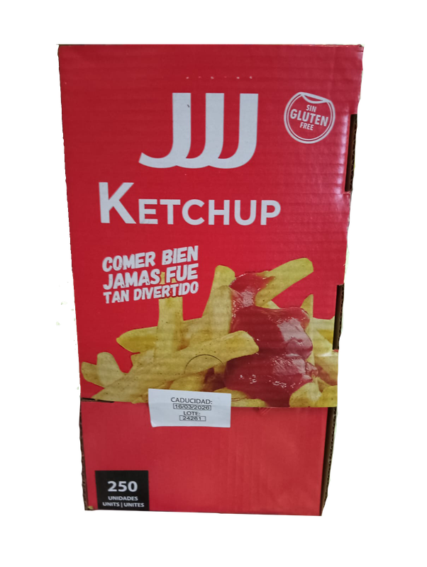 Kepchup  sobres  caja de 250  sobres Precio Sin IVA 8,35 €
