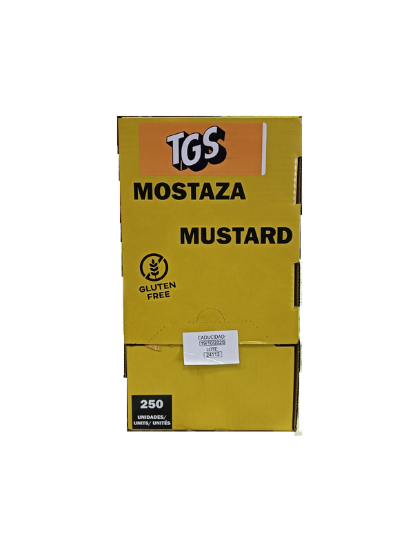 Mostaza Prima sobres , caja de 250 sobres Precio Sin IVA 10.89 €