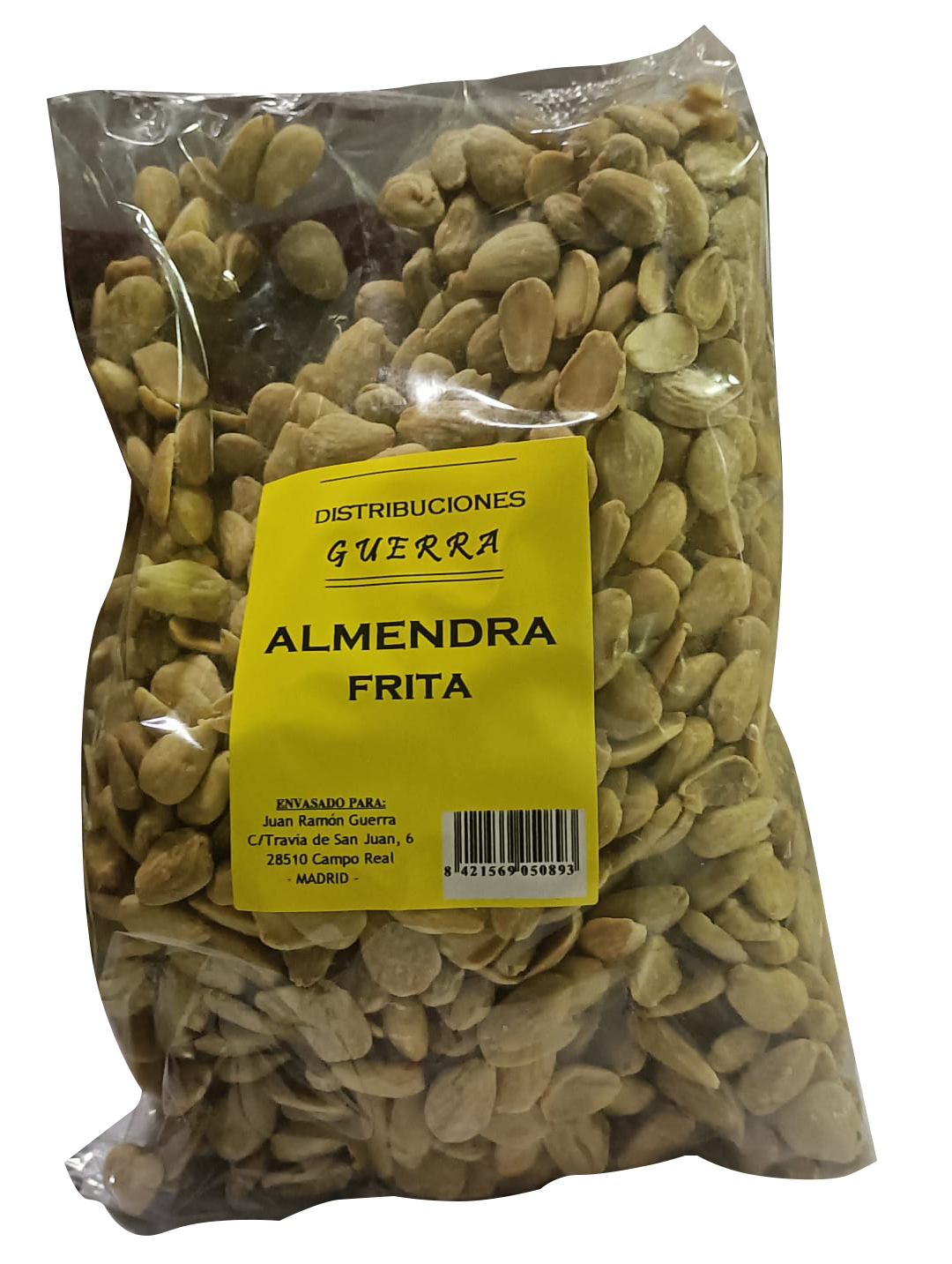 Almendra Frita Pelada  Bolsa de 1 kg Precio sin IVA 12,40€
