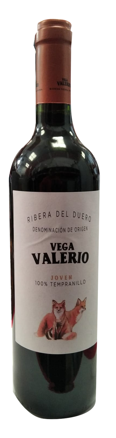 Vino Ribera del Duero Vega Valerio botella 75 cl Precio sin IVA  3.10 €