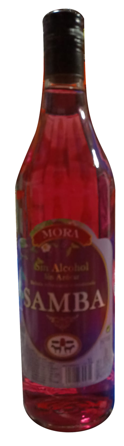Licor de Mora Samba sin alcohol 1 LTR  Precio sin IVA 2,99 €