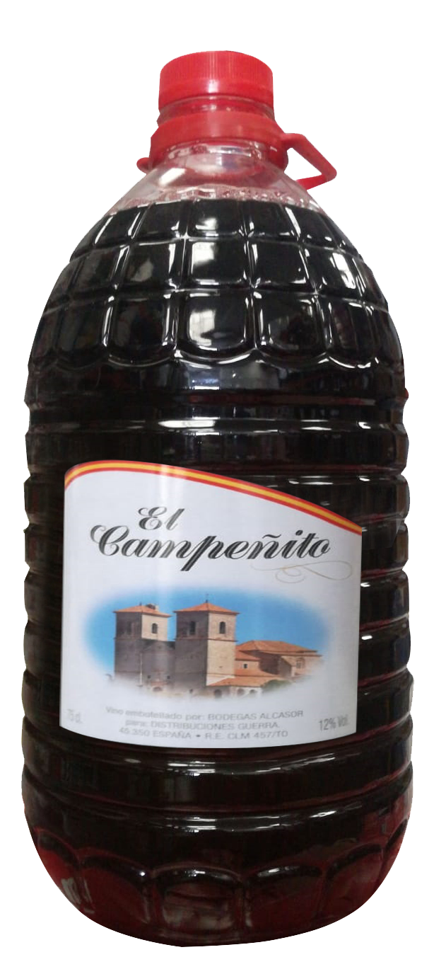 Vino Tinto Campeñito   Garrafa 5 lt Precio sin IVA 6.25 €