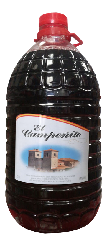 Vino Tinto Campeñito   Garrafa 5 lt Precio sin IVA 6.25 €
