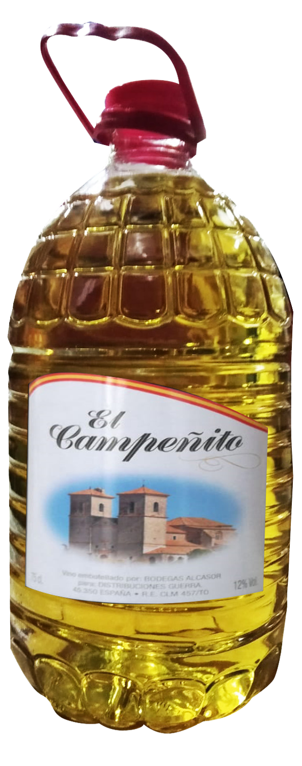Vino Blanco Campeñito   Garrafa 5 lt Precio sin IVA  6.25 €