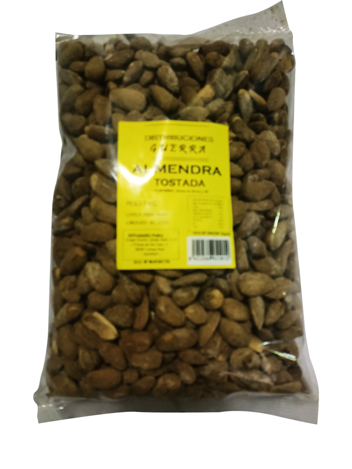 Almendra Tostada con piel   Bolsa de 1 Kg Precio sin IVA 11.70 €