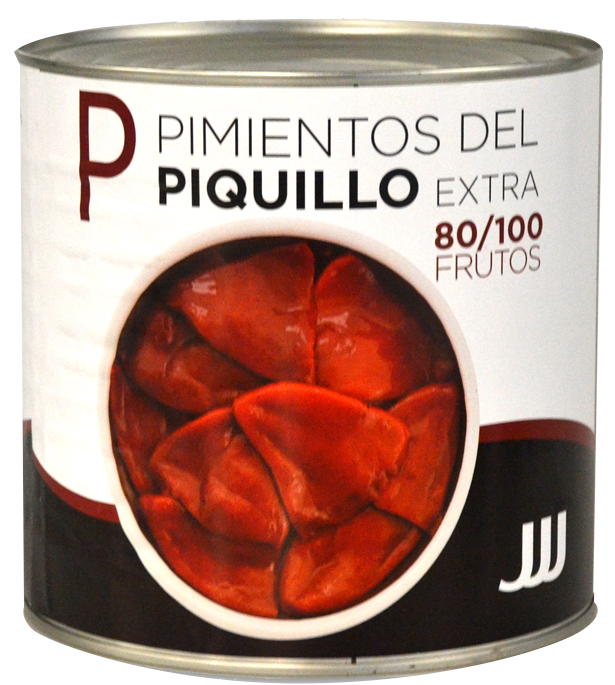 Pimientos Rojos Enteros bote de  3 kg Precio sin IVA 4,90€