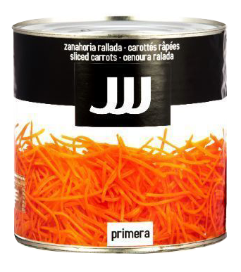 Zanahoria Rallada  bote de  3kg Precio sin IVA 2,99 €