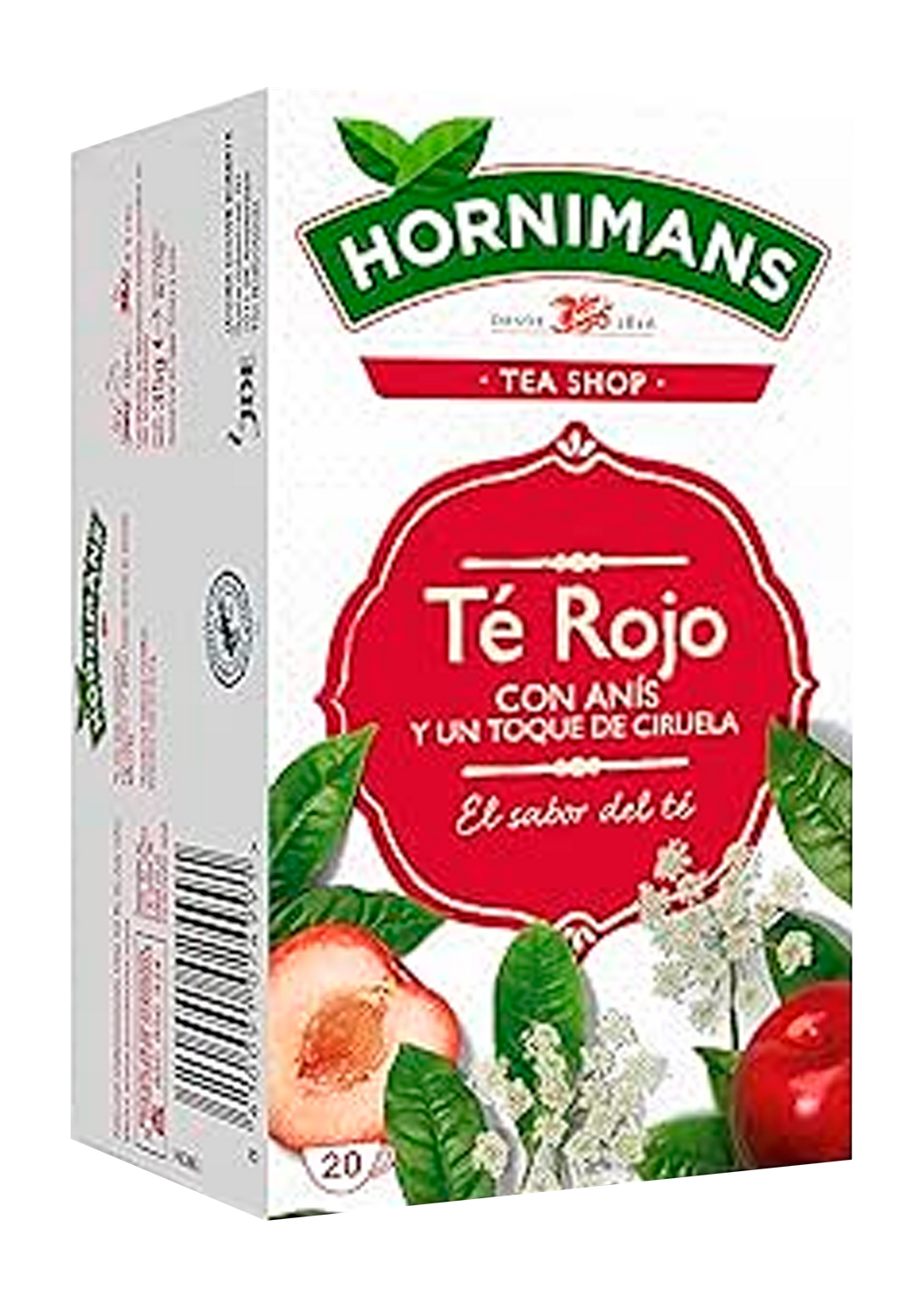 Te Rojo Hornimans caja de 25 sobres Precio sin IVA 3.75 €