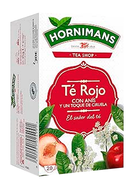 Te Rojo Hornimans caja de 25 sobres Precio sin IVA 3.75 €