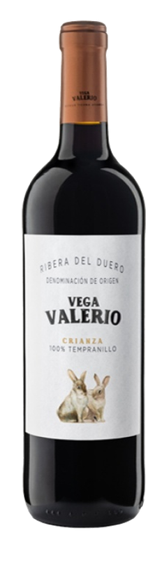 Vino  Ribera del Duero  Vega Valerio Crianza botella 75 cl Precio sin IVA  3.95 €