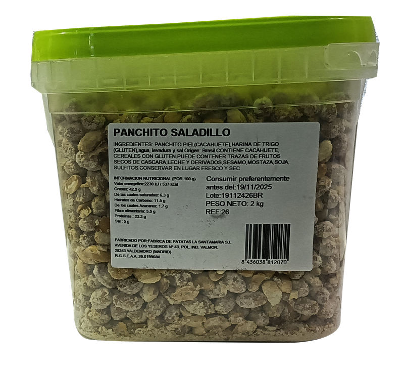 Panchito Saladito  cubo de   2 Kg Precio sin IVA 7,80 €