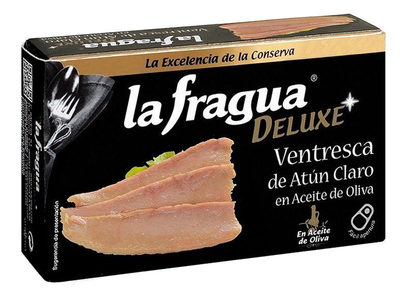 Ventresca de atun en aceite de oliva lata pequeña  La fragua ro 120 Precio sin IVA 3,30€